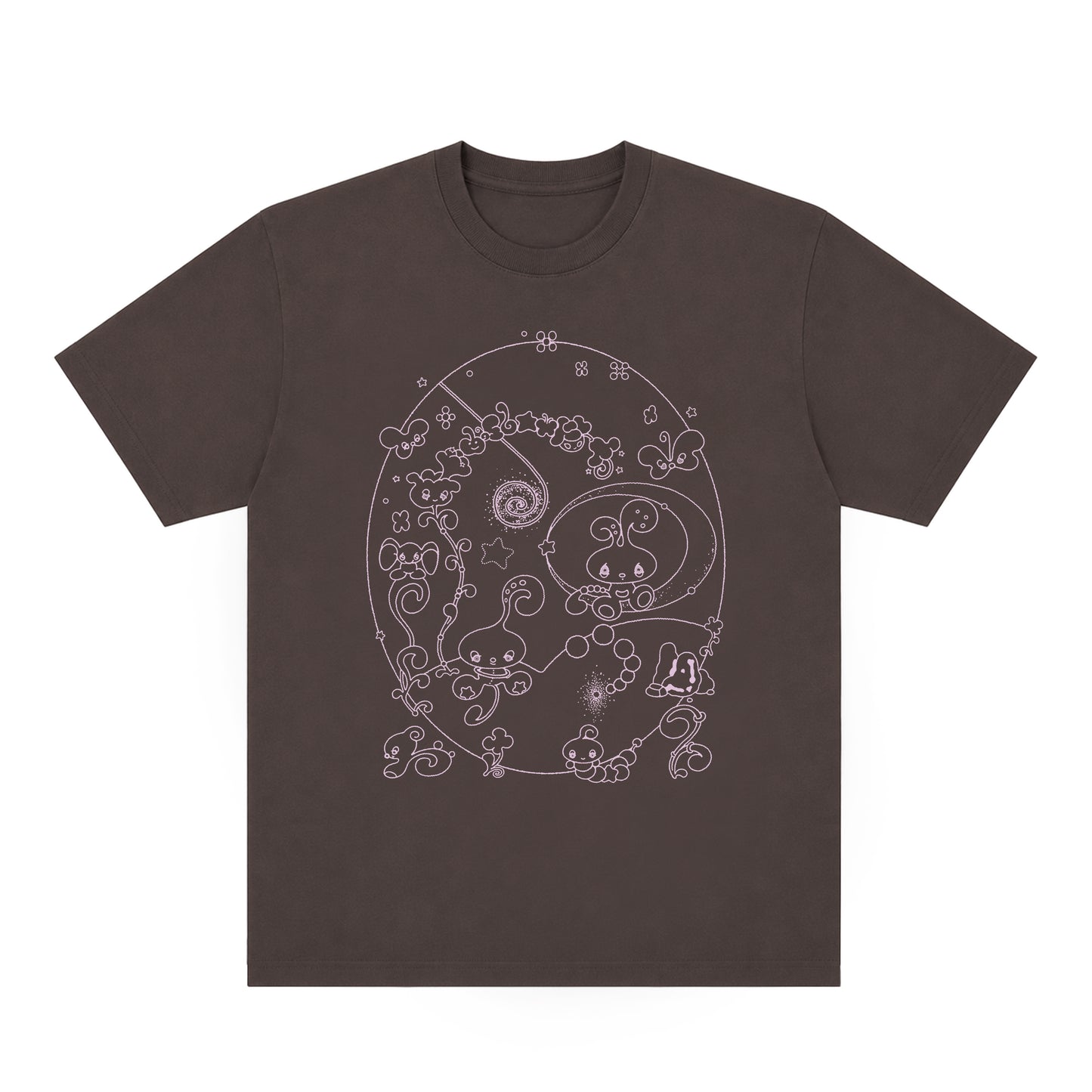 ⭐ YOASOBI - 超惑星 - Aliens T-Shirt Brown ♪︎ - 【長期預購-11月下旬】