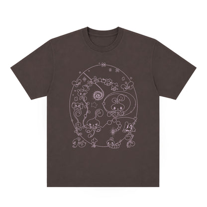 ⭐ YOASOBI - 超惑星 - Aliens T-Shirt Brown ♪︎ - 【長期預購-11月下旬】