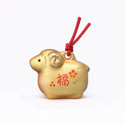 中外陶園– 藥師窯 - 干支擺飾 - 彩耀招福壽壽未(金福土鈴) ♪︎