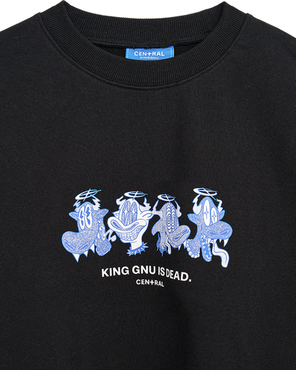 👑🐂 King Gnu - CEN+RAL Tour 2026 - KG IS DEAD SWEATSHIRT (BLACK) ♪︎