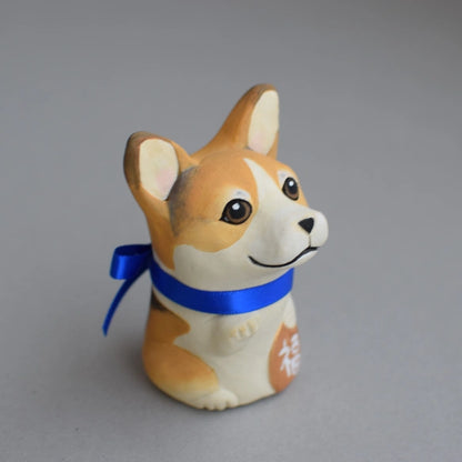 城南窯 - 招財犬 - 柯基(三花) ♪︎