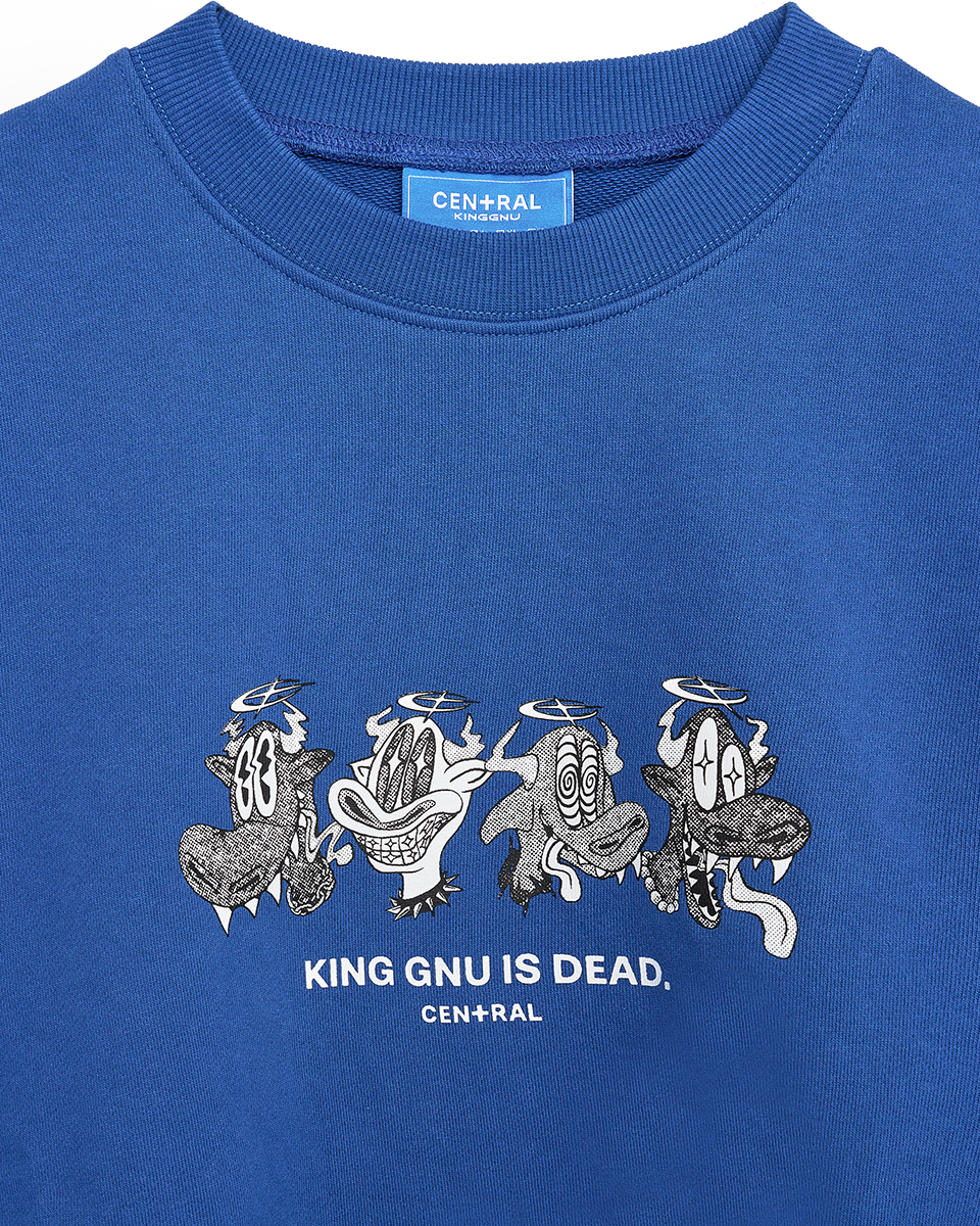 👑🐂 King Gnu - CEN+RAL Tour 2026 - KG IS DEAD SWEATSHIRT (BLUE) ♪︎ - 【長期預購-202607】