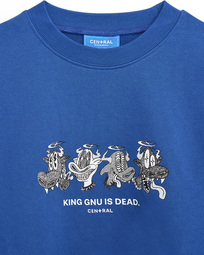 👑🐂 King Gnu - CEN+RAL Tour 2026 - KG IS DEAD SWEATSHIRT (BLUE) ♪︎ - 【長期預購-202607】