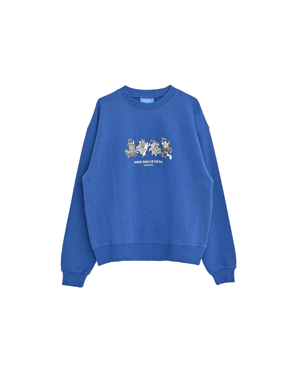👑🐂 King Gnu - CEN+RAL Tour 2026 - KG IS DEAD SWEATSHIRT (BLUE) ♪︎ - 【長期預購-202607】