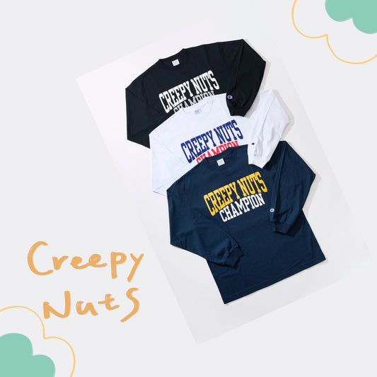 🥜 Creepy Nuts - Creepy Nuts × Champion 長袖上衣 ♪︎