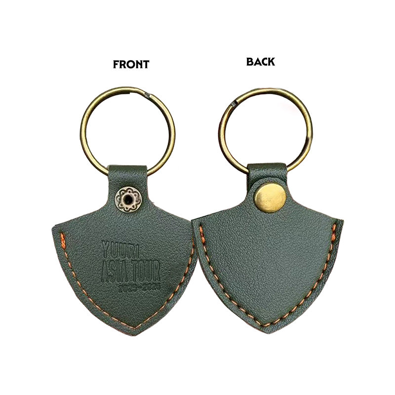 🌪️ 優里 - YUURI ASIA TOUR 2025-26 - Leather Pick Keyholder ♪︎