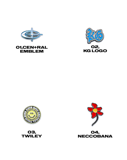 👑🐂 King Gnu - CEN+RAL Tour 2026 - CEN+RAL RANDOM PINS [21 DESIGNS + 1 SECRET] 隨機商品 ♪︎