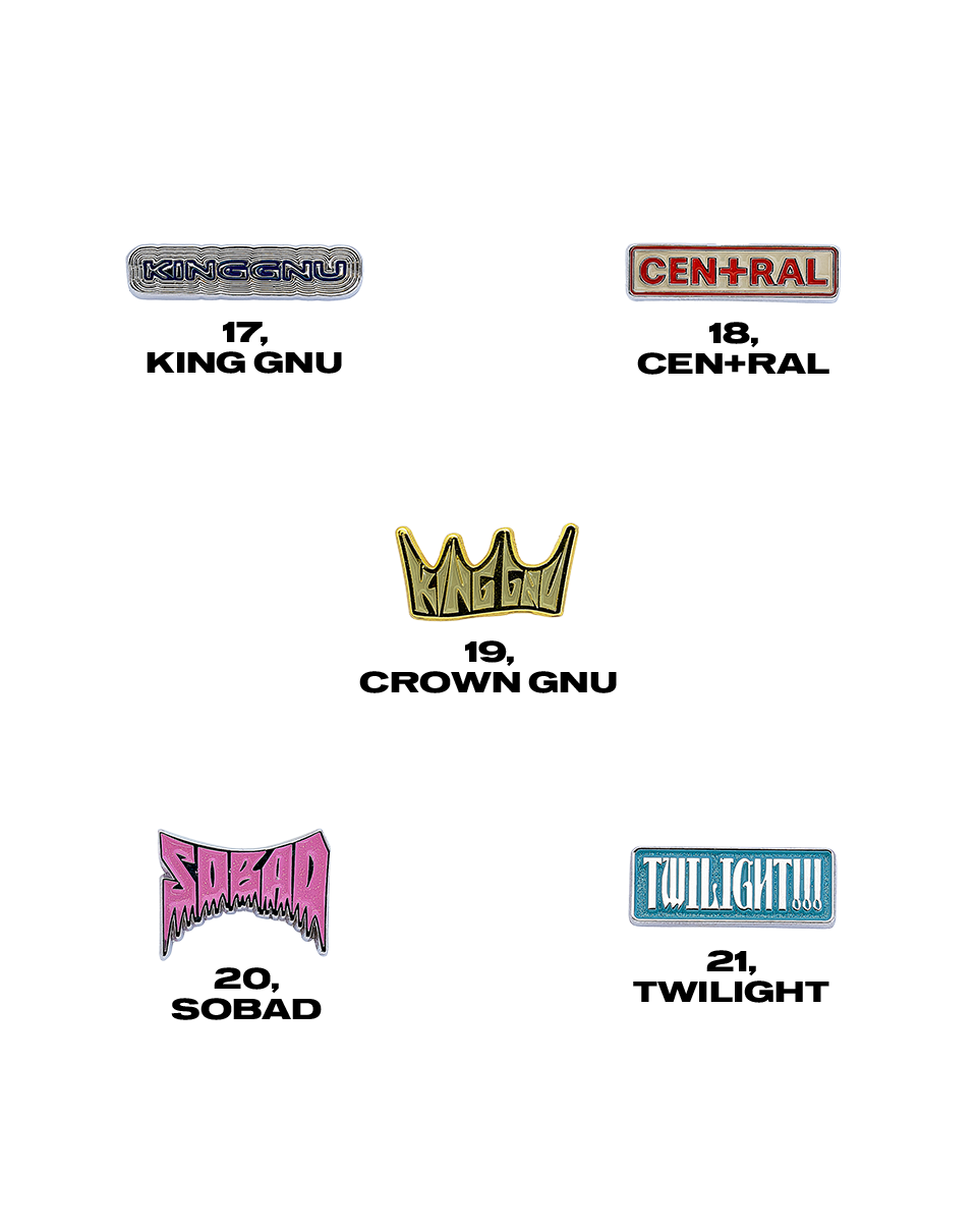👑🐂 King Gnu - CEN+RAL Tour 2026 - CEN+RAL RANDOM PINS [21