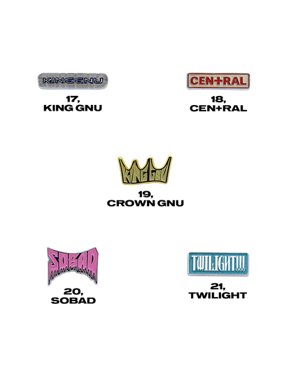 👑🐂 King Gnu - CEN+RAL Tour 2026 - CEN+RAL RANDOM PINS [21