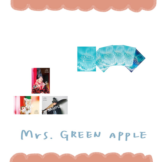 🍏 Mrs. GREEN APPLE - FJORD - 隨機小卡 ♪︎ - 【長期預購-10月上旬】