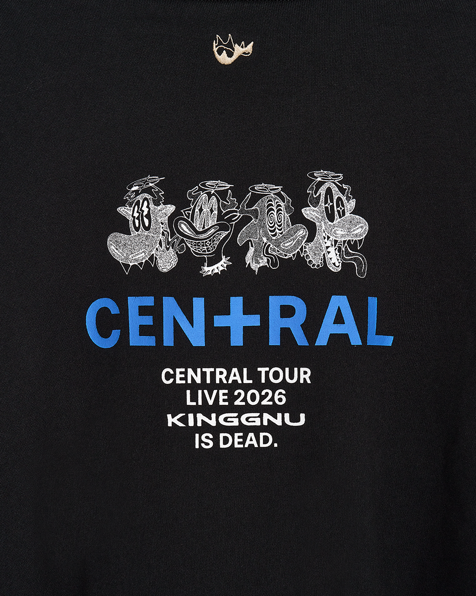 👑🐂 King Gnu - CEN+RAL Tour 2026 - KG IS DEAD HOODIE (BLACK