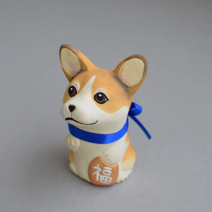 城南窯 - 招財犬 - 柯基(三花) ♪︎