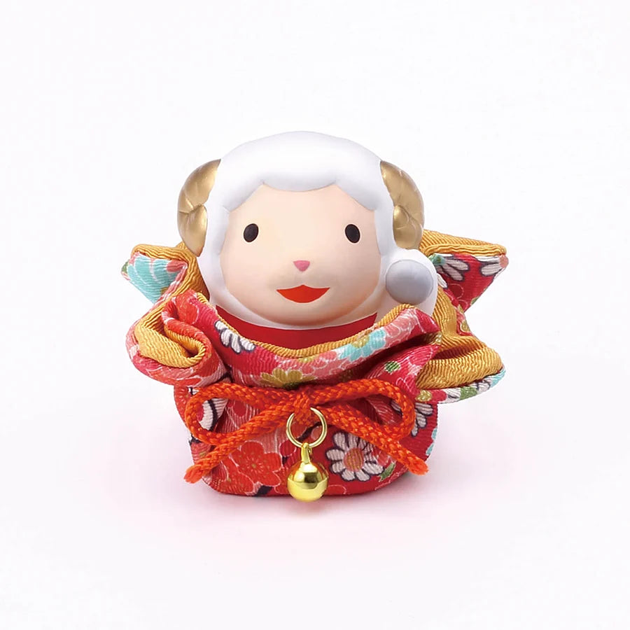 中外陶園– 藥師窯 - 干支擺飾 - 錦彩招福未(福袋) ♪︎