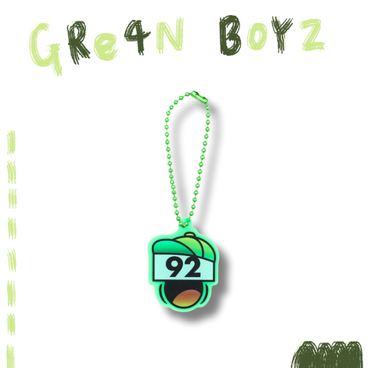 🦷 GRe4N BOYZ - 2025 ❛THE XY❜ 巡迴周邊第1彈 - 與92【成員LOGO壓克力鑰匙圈(92)】 ♪︎