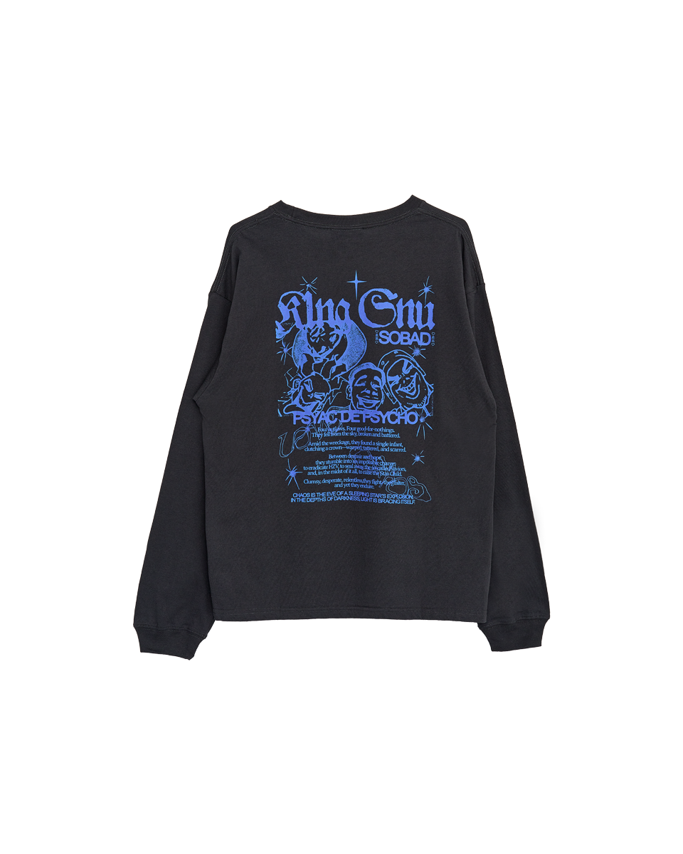 👑🐂 King Gnu - CEN+RAL Tour 2026 - SOBAD L/S TEE (SUMI BLACK