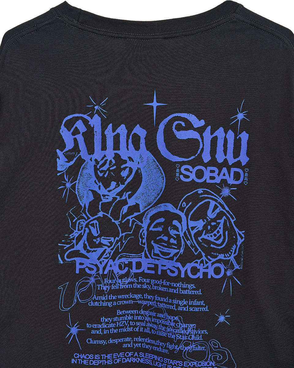 👑🐂 King Gnu - CEN+RAL Tour 2026 - SOBAD L/S TEE (SUMI BLACK