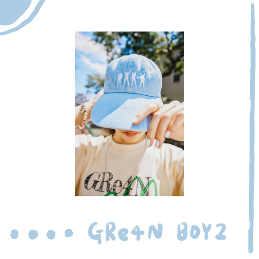 🦷 GRe4N BOYZ - 2025 ❛THE XY❜ 巡迴周邊第1彈 - 隨意也好【帽子 單寧】 ♪︎