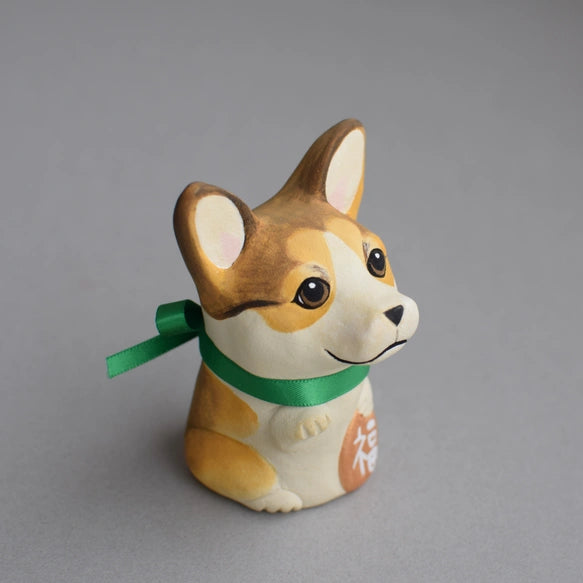 城南窯 - 招財犬 - 柯基(深棕) ♪︎