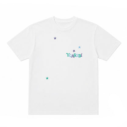 ⭐ YOASOBI - 超惑星 - 閃亮亮T-Shirt White ♪︎ - 【長期預購-11月下旬】