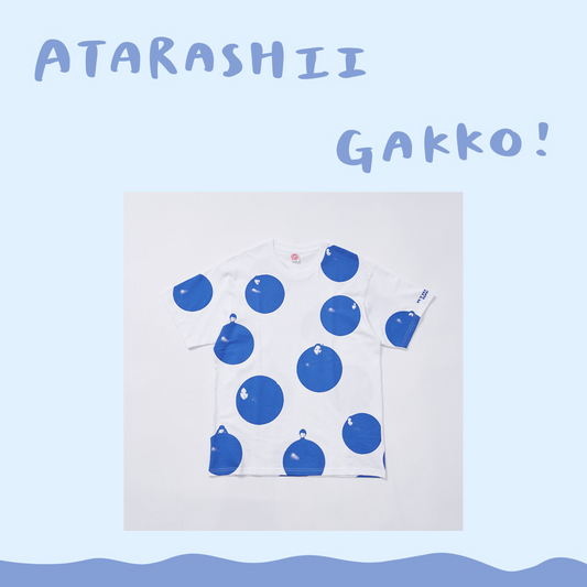 🏫 ATARASHII GAKKO! - AG! - 青丸AG!TEE/WHITE ♪︎