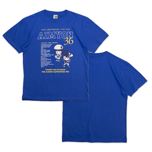 🐬 AIMYON - AIMYON 10th anniversary LIVE 2026「、、、」IN 阪神甲子園球場 - 東西南北 Myon史 T-Shirt/Blue ♪︎ - 【長期預購-11月上旬】