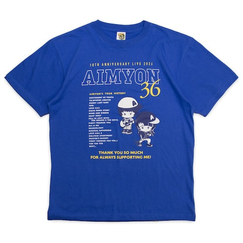 🐬 AIMYON - AIMYON 10th anniversary LIVE 2026「、、、」IN 阪神甲子園球場 - 東西南北 Myon史 T-Shirt/Blue ♪︎ - 【長期預購-11月上旬】