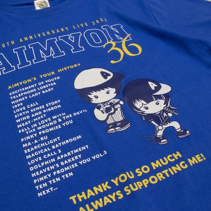 🐬 AIMYON - AIMYON 10th anniversary LIVE 2026「、、、」IN 阪神甲子園球場 - 東西南北 Myon史 T-Shirt/Blue ♪︎ - 【長期預購-11月上旬】