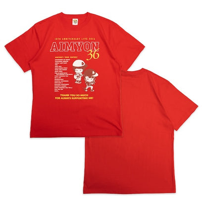 🐬 AIMYON - AIMYON 10th anniversary LIVE 2026「、、、」IN 阪神甲子園球場 - 東西南北 Myon史 T-Shirt/Red ♪︎ - 【長期預購-11月上旬】