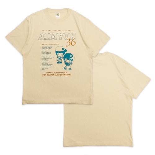 🐬 AIMYON - AIMYON 10th anniversary LIVE 2026「、、、」IN 阪神甲子園球場 - 東西南北 Myon史 T-Shirt/Sand Beige ♪︎ - 【長期預購-11月上旬】