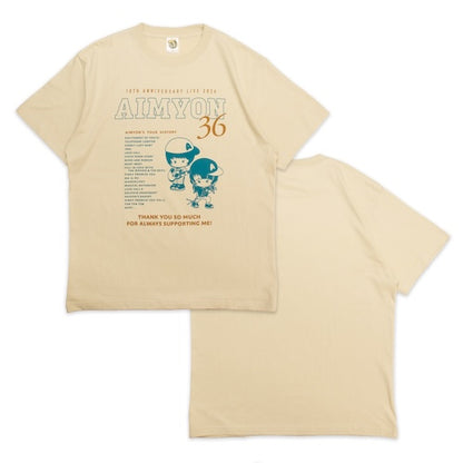 🐬 AIMYON - AIMYON 10th anniversary LIVE 2026「、、、」IN 阪神甲子園球場 - 東西南北 Myon史 T-Shirt/Sand Beige ♪︎ - 【長期預購-11月上旬】