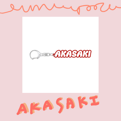 🟥 AKASAKI - 「last YOUNG」 - 「AKASAKI LOGO」壓克力鑰匙圈 ♪︎