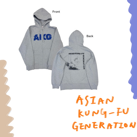 🍂 ASIAN KUNG-FU GENERATION - 2025 OFFICIAL GOODS - AKG Cloud 拉鍊帽T ♪︎