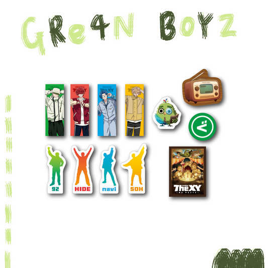 🦷 GRe4N BOYZ - 2025 ❛THE XY❜ 巡迴周邊第2彈 - 案件 (A)小貼紙組 ♪︎