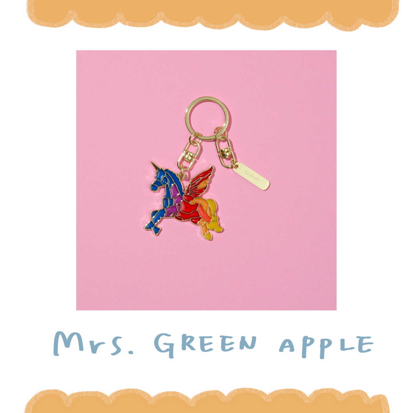 🍏 Mrs. GREEN APPLE - 『Wonder Museum』 - 彩繪玻璃鑰匙圈(Attitude) ♪︎ - 【長期預購-202606】