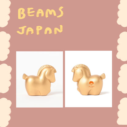 中外陶園 × BEAMS JAPAN - 干支擺飾 - 金「午(馬)」 ♪︎