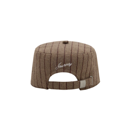 👑🐂 Pointless Journey 常田大希 - STRIPE PILLBOX CAP– BEIGE ♪︎ - 【長期預購-6月下旬】