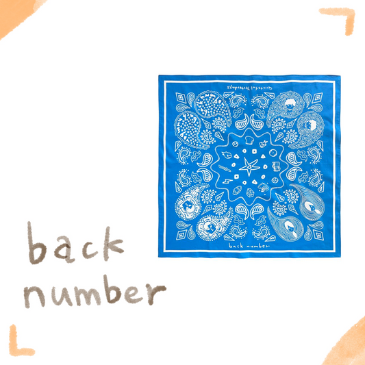 🌊 back number - Grateful Yesterdays Tour 2026 - IYO佩斯利花紋大方巾 BLU ♪︎ - 【長期預購-6月下旬】