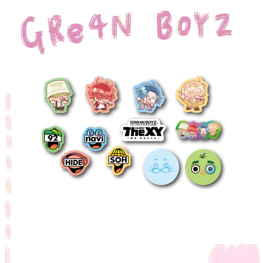 🦷 GRe4N BOYZ - 2025 ❛THE XY❜ 巡迴周邊第2彈 - 案件 (B)小貼紙組 ♪︎