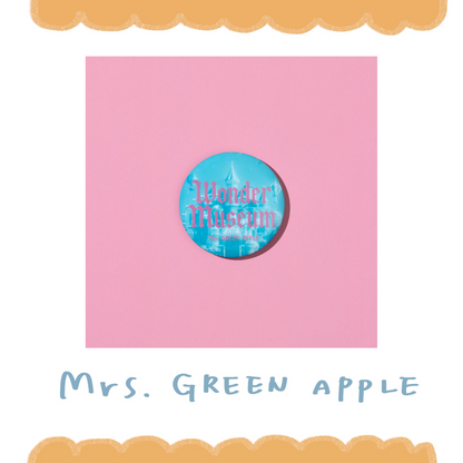 🍏 Mrs. GREEN APPLE - 『Wonder Museum』 - 徽章(Blue) ♪︎ - 【中期預購-9月上旬】