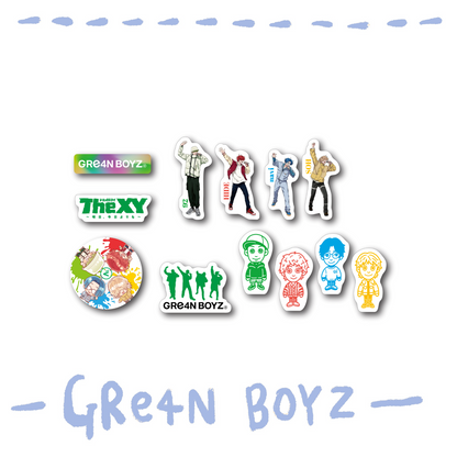 🦷 GRe4N BOYZ - 2025 ❛THE XY❜ 巡迴周邊第2彈 - 案件 (C)小貼紙組 ♪︎