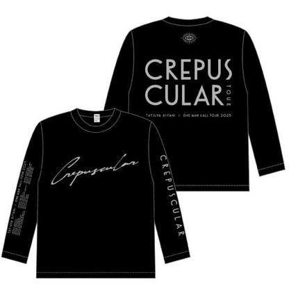 🎸 Kitani Tatsuya - CREPUSCULAR - 長袖T 黑 ♪︎