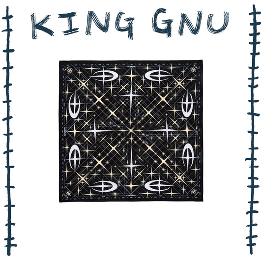 👑🐂 King Gnu - CEN+RAL Tour 2026 - CEN+RAL 方巾 (BLACK) ♪︎ - 【長期預購-202606】