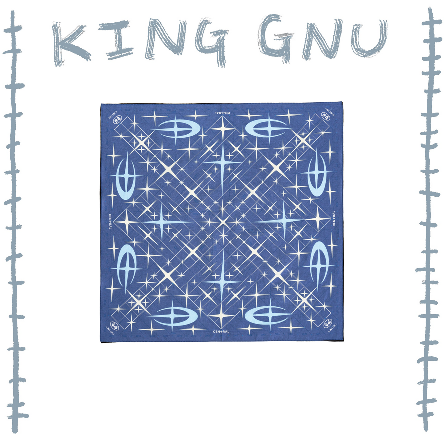 👑🐂 King Gnu - CEN+RAL Tour 2026 - CEN+RAL 方巾(BLUE