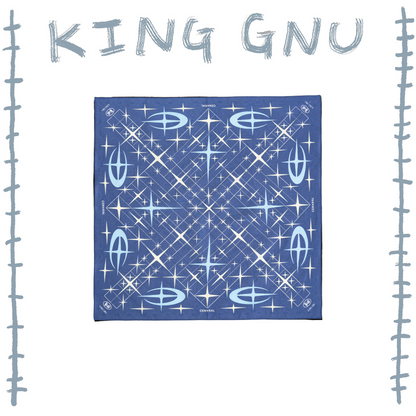 👑🐂 King Gnu - CEN+RAL Tour 2026 - CEN+RAL 方巾 (BLUE) ♪︎ - 【長期預購-202607】