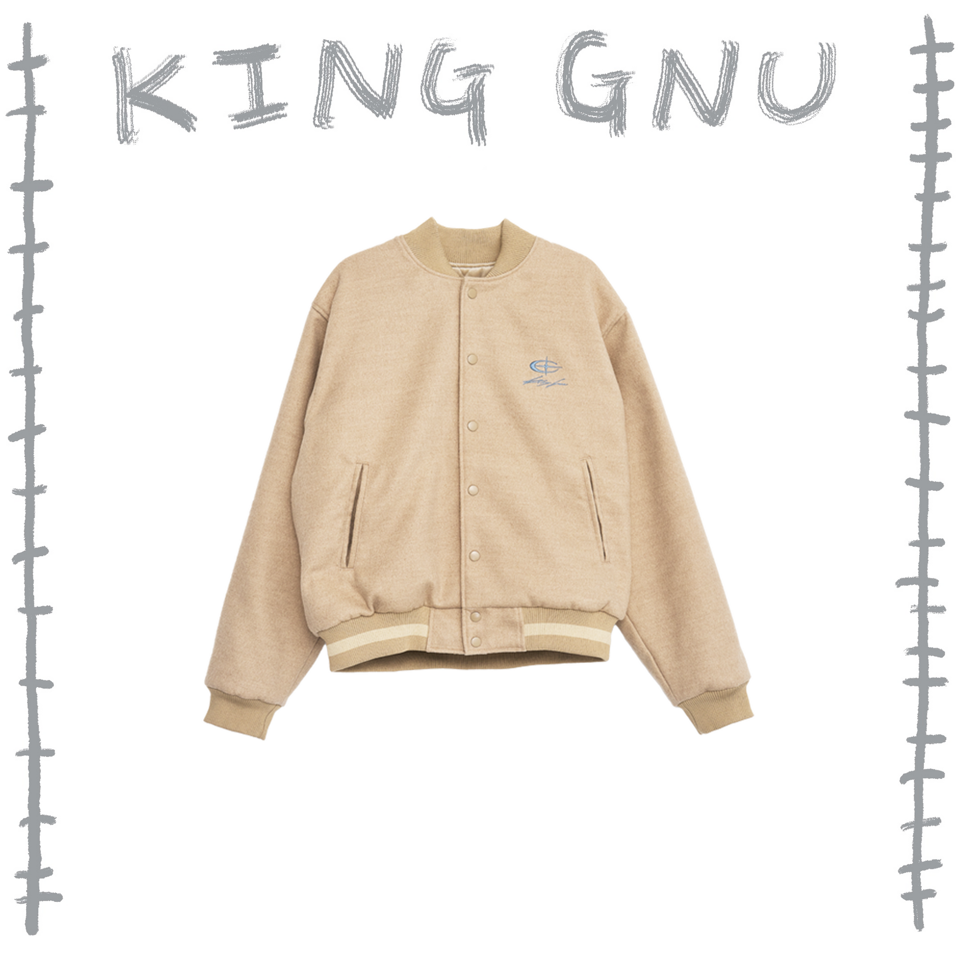 👑🐂 King Gnu - CEN+RAL Tour 2026 - CEN+RAL STADIUM JACKET (BEIGE