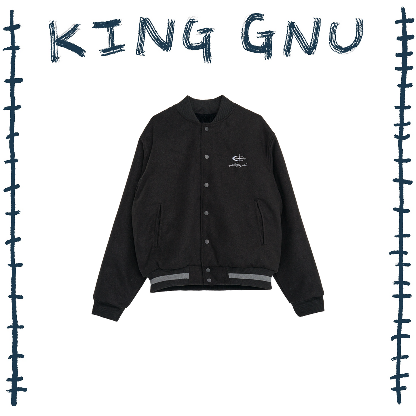 👑🐂 King Gnu - CEN+RAL Tour 2026 - CEN+RAL STADIUM JACKET (BLACK