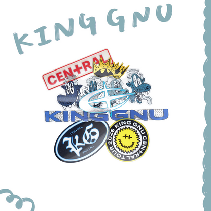 👑🐂 King Gnu - CEN+RAL Tour 2026 - CEN+RAL 貼紙組 ♪︎