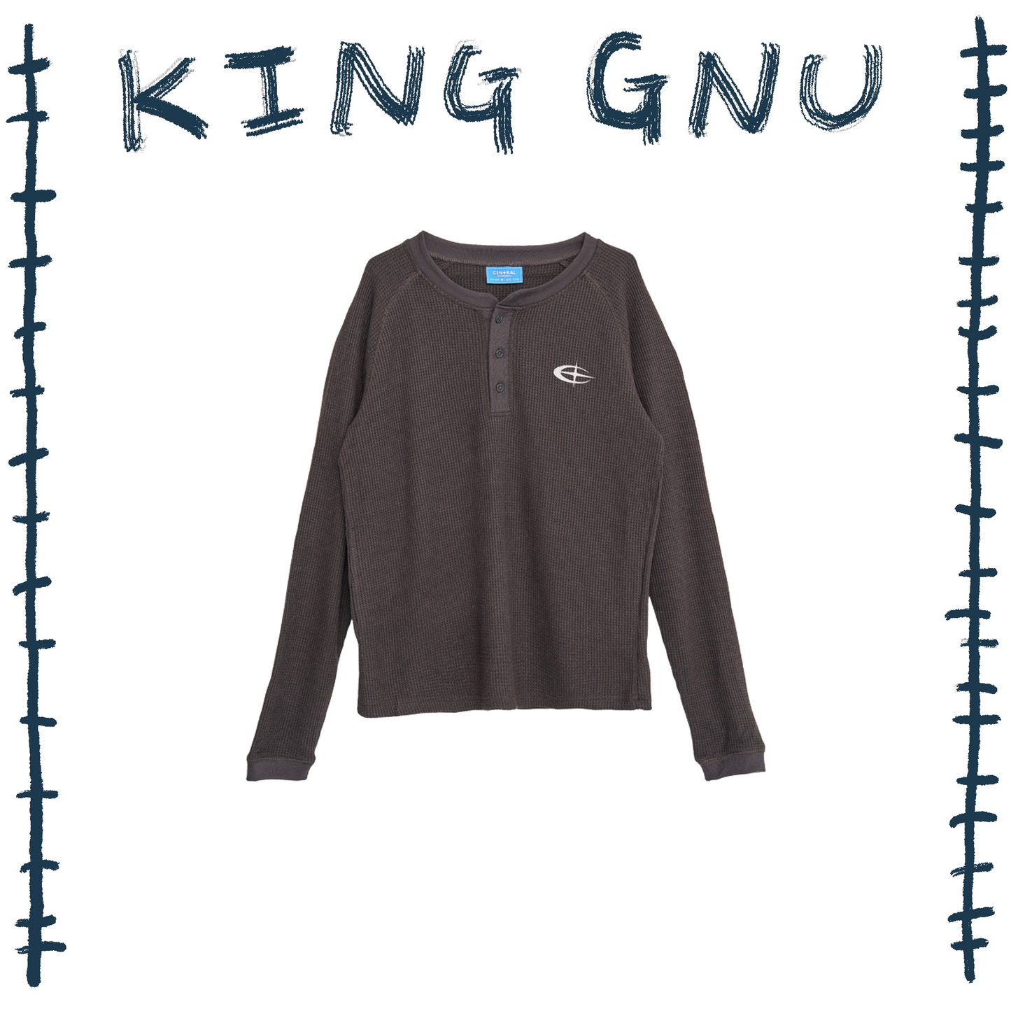 👑🐂 King Gnu - CEN+RAL Tour 2026 - CEN+RAL WUFFLE L/S TEE