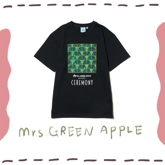 🍏 Mrs. GREEN APPLE - CEREMONY - T-Shirt /黑色♪︎
