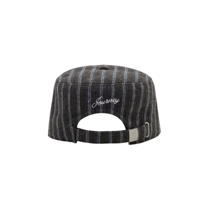 👑🐂 Pointless Journey 常田大希 - STRIPE PILLBOX CAP– CHARCOAL ♪︎ - 【長期預購-6月下旬】